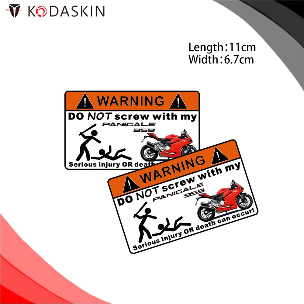 KODASKIN Motorcycle Cheap 2D Creative Warning Sticker Decal for Ducati Panigale959 Red
KODASKIN Motorcycle Cheap 2D Creative Warning Sticker Decal for Ducati Panigale959 Red