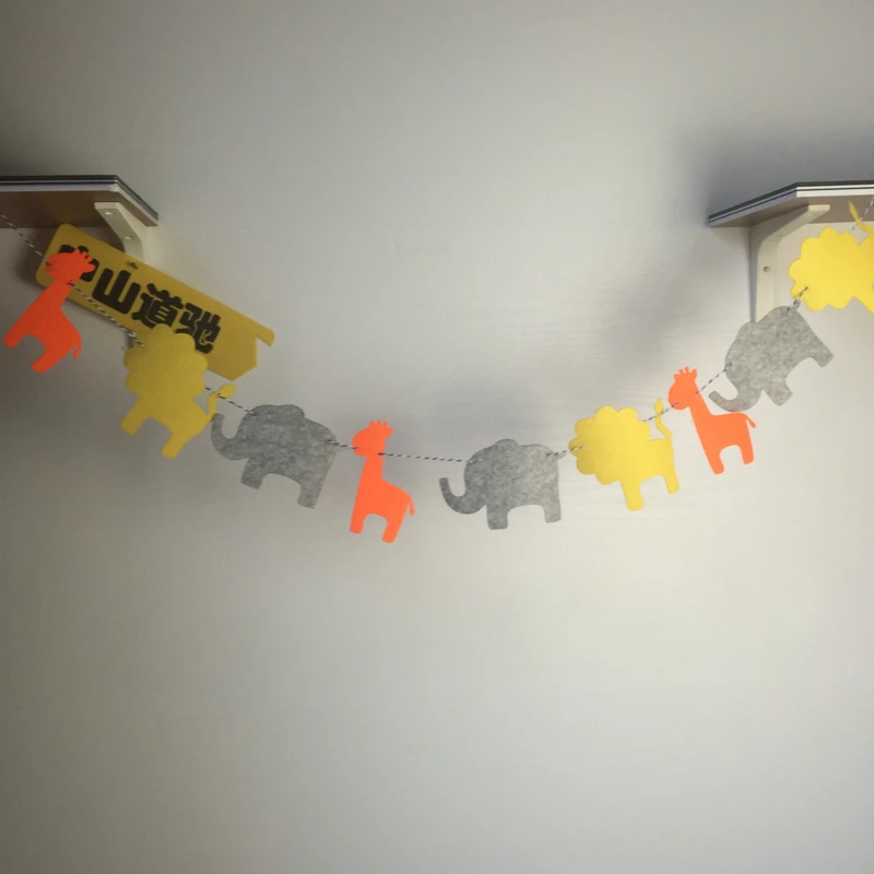 Freeshipping Children Partys 3 Meter role Animal Elephant Lion giraffe Felt Banner Flag Birthday Party Decoration Bunting supply
Freeshipping Children Partys 3 Meter role Animal Elephant Lion giraffe Felt Banner Flag Birthday Party Decoration Bunting supply