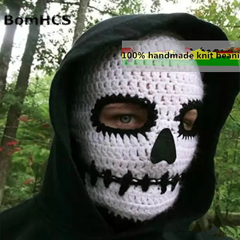 

BomHCS Novelty Riding Hoods Beanie Mask Handmade Knitted Hat Men's & Women's Winter Warm Cap Halloween Party Gift