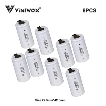 1.2V Rechargeable Batteries Ni-CD 1300mAh Subc Power Tool Battery Cell for Electric Elements Power Toy Robot Accumulator
1.2V Rechargeable Batteries Ni-CD 1300mAh Subc Power Tool Battery Cell for Electric Elements Power Toy Robot Accumulator