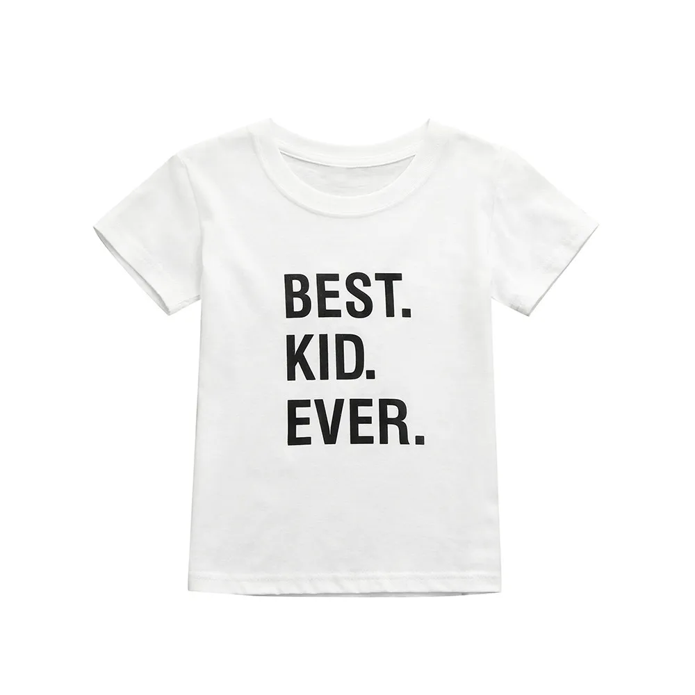 Fashion letter print short sleeve simple Summer Toddler Infant Kids Baby Boy Girl Letter T shirt Tops Clothes Outfits F4
Fashion letter print short sleeve simple Summer Toddler Infant Kids Baby Boy Girl Letter T shirt Tops Clothes Outfits F4