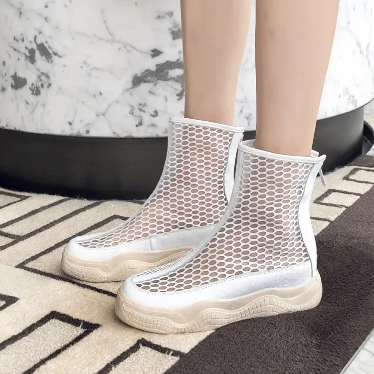 PXELENA Punk Gothic Flat Platform Mesh Gladiator Sandals Women Summer Ankle Boots 2019 Breathable Comfortable Ladies Shoes 34-43
PXELENA Punk Gothic Flat Platform Mesh Gladiator Sandals Women Summer Ankle Boots 2019 Breathable Comfortable Ladies Shoes 34-43