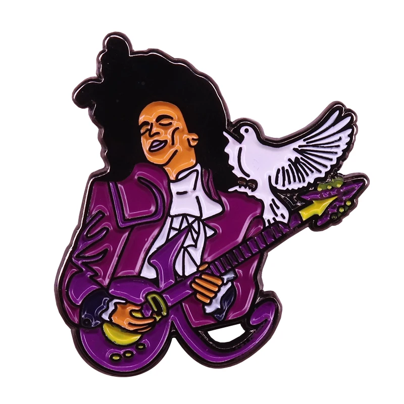 Prince guitar enamel pin music art brooch rock and roll jewelry pop shirt jackets accessories fans gift
Prince guitar enamel pin music art brooch rock and roll jewelry pop shirt jackets accessories fans gift