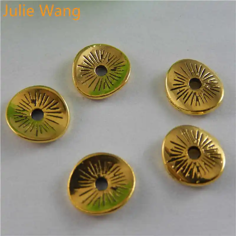 Julie Wang 50pcs 9mm Antique Gold Alloy Curved Spacer Beads Accessory Charms Bracelets Pendant Necklace Jewelry Making
Julie Wang 50pcs 9mm Antique Gold Alloy Curved Spacer Beads Accessory Charms Bracelets Pendant Necklace Jewelry Making