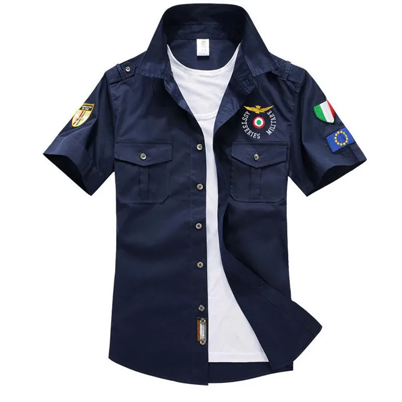 WIPU 2019 Fashion Airforce Uniform Military Short Sleeve Shirts Men's Dress Shirt Military Uniform Shirt M-3XL
WIPU 2019 Fashion Airforce Uniform Military Short Sleeve Shirts Men's Dress Shirt Military Uniform Shirt M-3XL