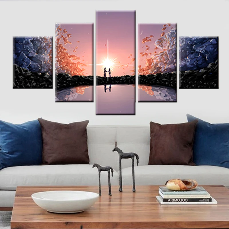 5 panel your name anime canvas print painting kids room wall decoration picture artwork poster
5 panel your name anime canvas print painting kids room wall decoration picture artwork poster