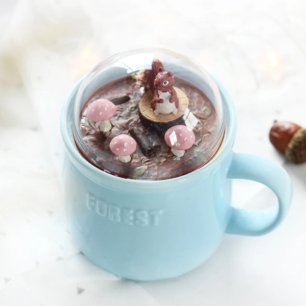 400ml Forest Micro Landscape Ceramic Cup with Lid Cute Fox Rabbit Big Belly Milk Mugs Girl Juice Coffee Water Cup Drinkware
400ml Forest Micro Landscape Ceramic Cup with Lid Cute Fox Rabbit Big Belly Milk Mugs Girl Juice Coffee Water Cup Drinkware