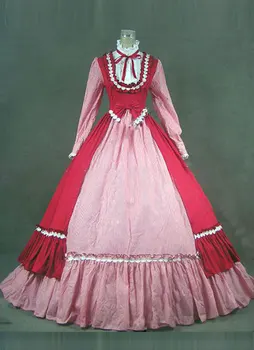 Classic Red and Pink Gothic Victorian Dresses Retro Stand Collar Bow Renaissance Masquerade Period Party Dress Ball Gowns
Classic Red and Pink Gothic Victorian Dresses Retro Stand Collar Bow Renaissance Masquerade Period Party Dress Ball Gowns