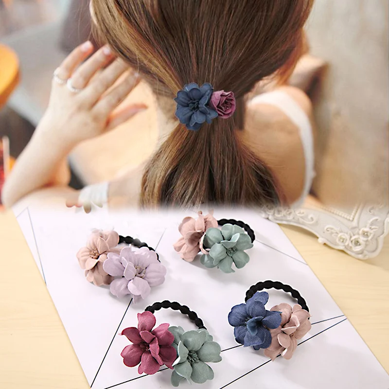 LNRRABC 4 Colors Cloth Flower Shape Women Girls Rubber Bands Ponytail Holder Elastic Hair BandsHair Ring
LNRRABC 4 Colors Cloth Flower Shape Women Girls Rubber Bands Ponytail Holder Elastic Hair BandsHair Ring
