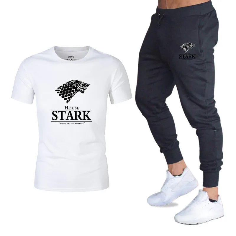 New Summer T Shirts+pants Two Pieces Sets Casual Tracksuit Stark Quality cotton short sleeve Men T-shirt casual men Tops Tees
New Summer T Shirts+pants Two Pieces Sets Casual Tracksuit Stark Quality cotton short sleeve Men T-shirt casual men Tops Tees