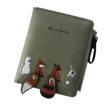 Clutch Mini Women's Wallet Lovely Cartoon Animals Short Leather Female Small Coin Purse Hasp Zipper Purse Card Holder For Girls
Clutch Mini Women's Wallet Lovely Cartoon Animals Short Leather Female Small Coin Purse Hasp Zipper Purse Card Holder For Girls