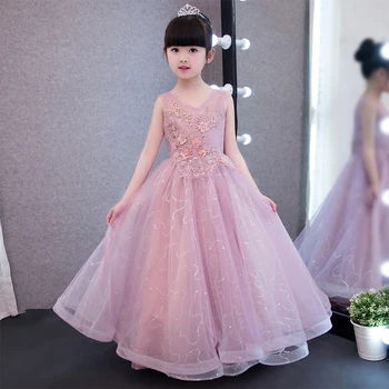 2017 long flower girls dresses kids gowns European fashion party formal dress sundresses for teenagers violet
2017 long flower girls dresses kids gowns European fashion party formal dress sundresses for teenagers violet