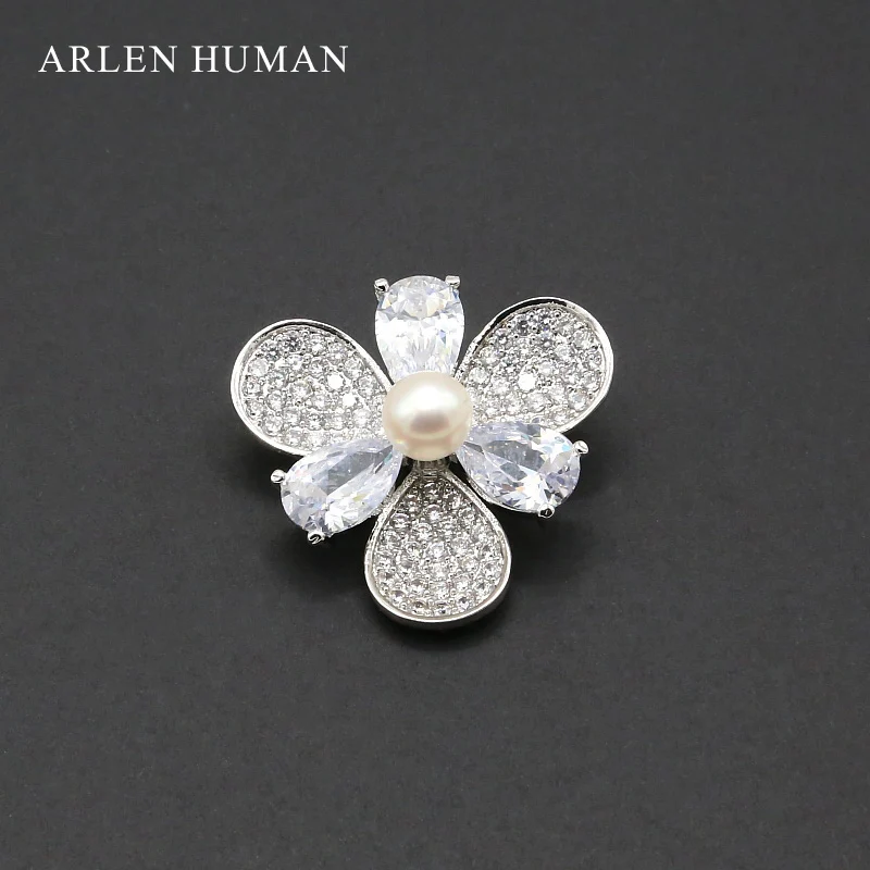 New arrive Fashion Freshwater Pearl charms Copper inlaid zircon Brooch Pear Flower Brooches for women gift jewelry
New arrive Fashion Freshwater Pearl charms Copper inlaid zircon Brooch Pear Flower Brooches for women gift jewelry