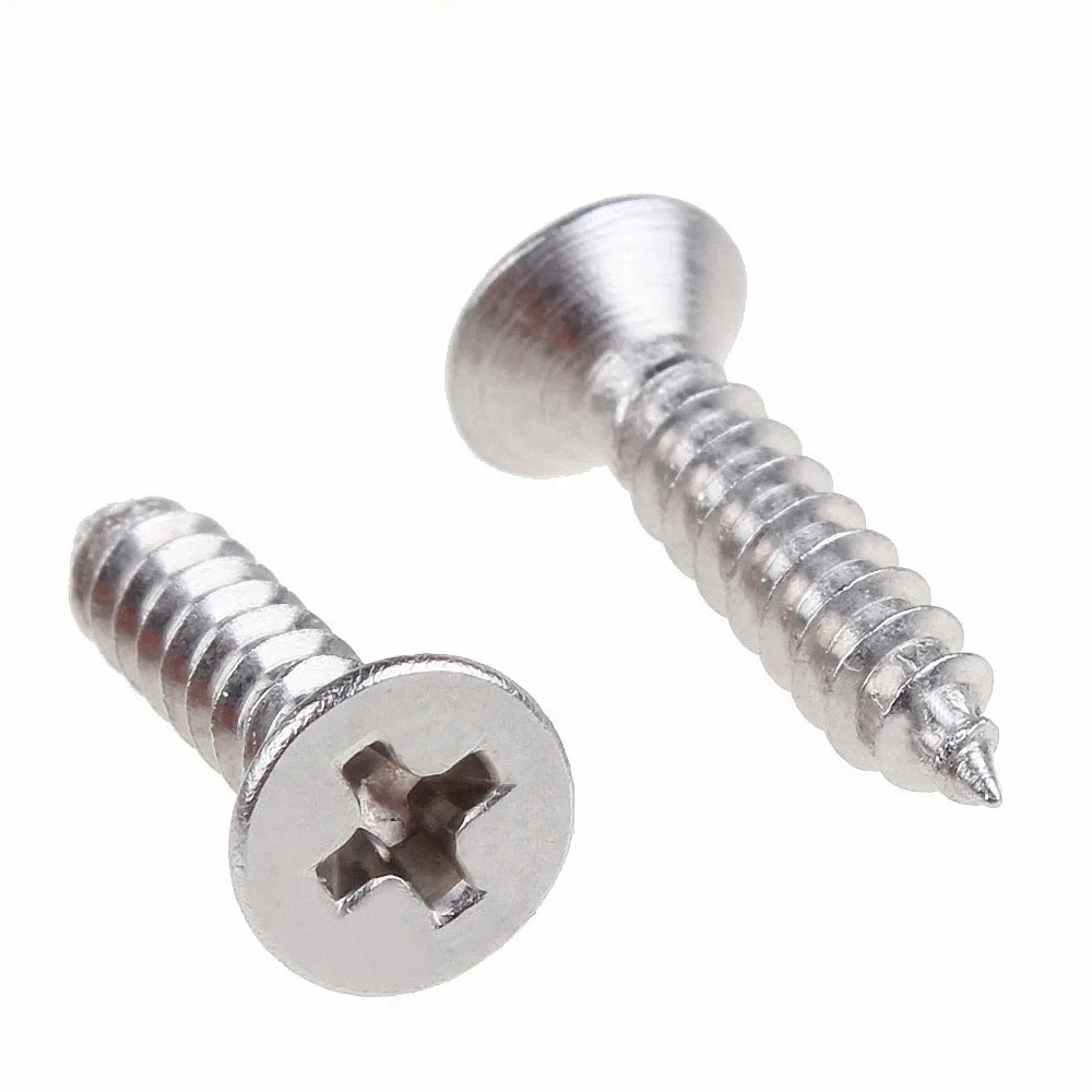 M4 GB/T84 Flat Head Phillips Self Tapping Screws 304 A2 Stainless Steel Countersunk Sheet Metal Screw 6 8 10 12 14 16 18 20-60mm
M4 GB/T84 Flat Head Phillips Self Tapping Screws 304 A2 Stainless Steel Countersunk Sheet Metal Screw 6 8 10 12 14 16 18 20-60mm