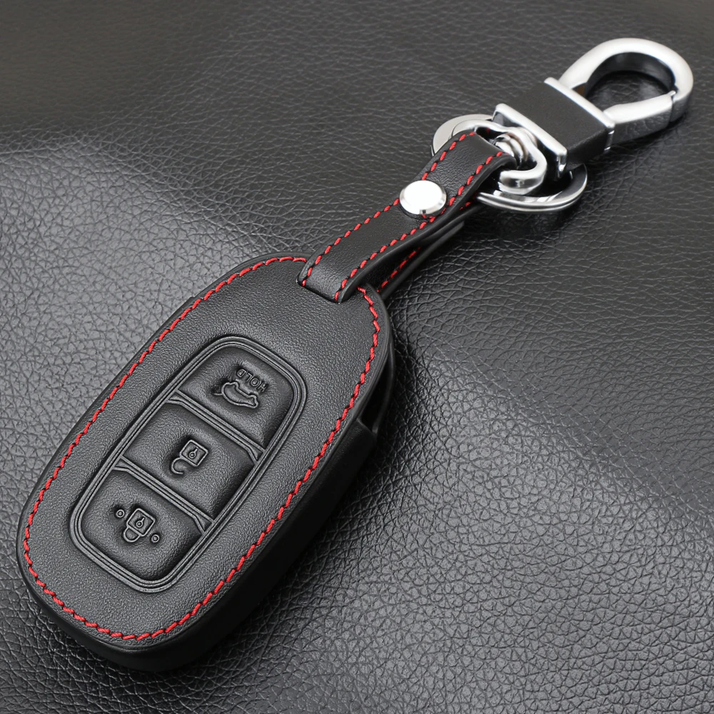 Leather Car Remote Key Fob Shell Cover Case For Hyundai Solaris 2 Elantra i30 i35 i40 Tucson Kona Smart 3 Button 2015-2019
Leather Car Remote Key Fob Shell Cover Case For Hyundai Solaris 2 Elantra i30 i35 i40 Tucson Kona Smart 3 Button 2015-2019