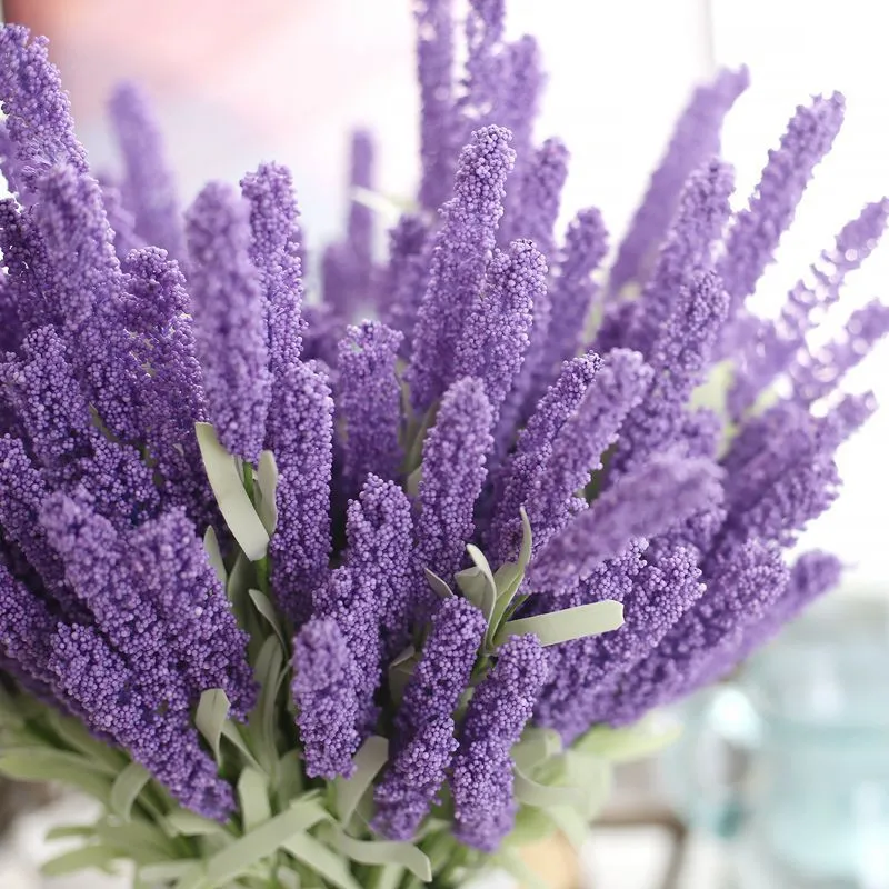 2Pcs/lot Artificial Flowers Lavender Grass Bouquet Simulation Plant House Hotel Window Table Backdrops Wedding Party Event Decor
2Pcs/lot Artificial Flowers Lavender Grass Bouquet Simulation Plant House Hotel Window Table Backdrops Wedding Party Event Decor