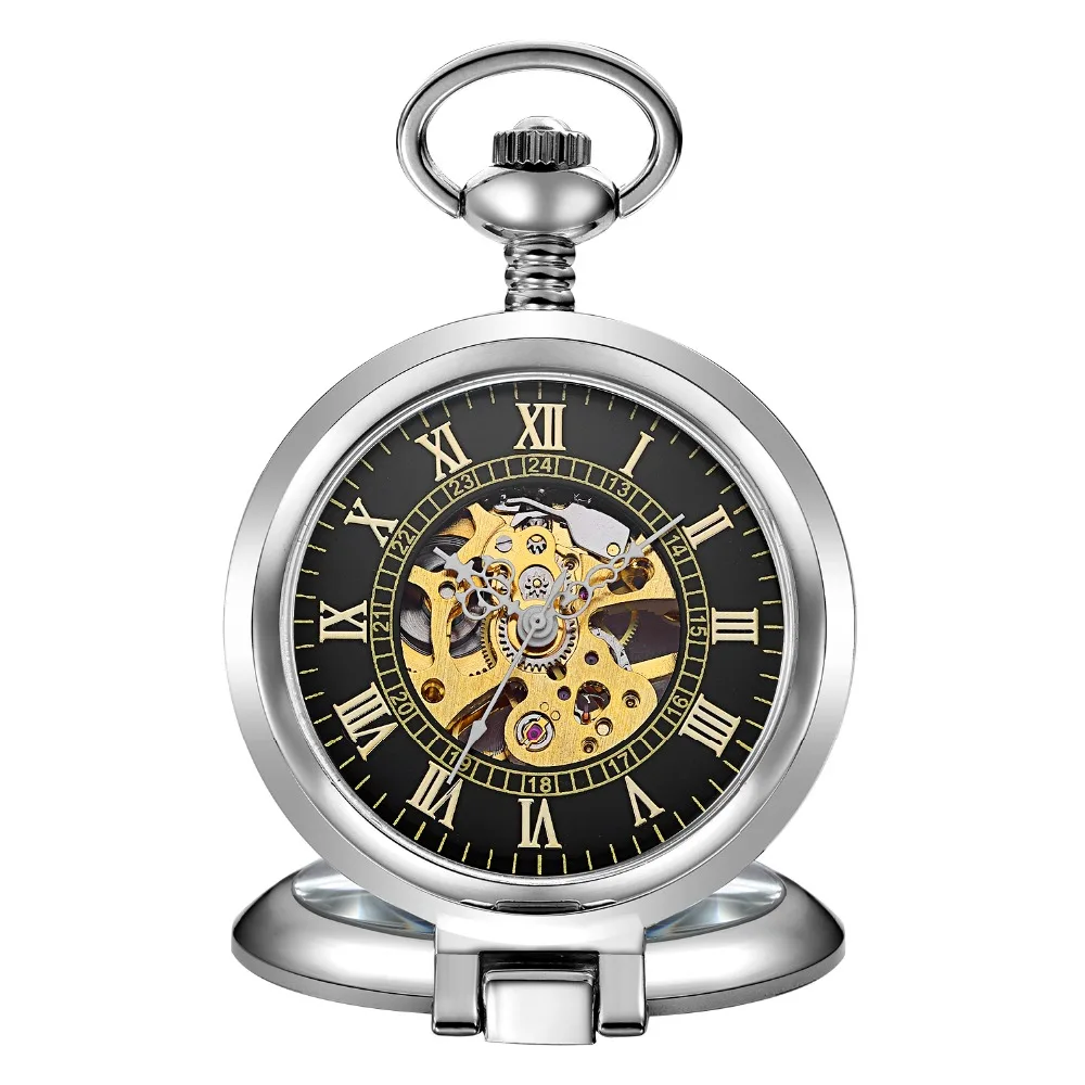 Vintage Watch Necklace Steampunk Skeleton Mechanical Fob Pocket Watch Clock Pendant Hand-winding Men Women Chain Gift
Vintage Watch Necklace Steampunk Skeleton Mechanical Fob Pocket Watch Clock Pendant Hand-winding Men Women Chain Gift