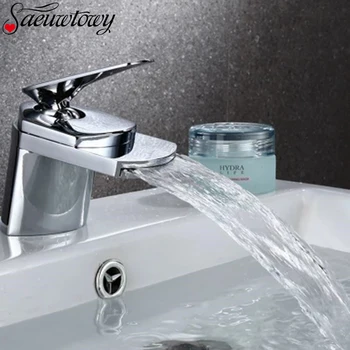 ceramic valve Basin Faucet Waterfall spout single handle Chrome Finish bathroom Hot&Cold mixer water tap
ceramic valve Basin Faucet Waterfall spout single handle Chrome Finish bathroom Hot&Cold mixer water tap