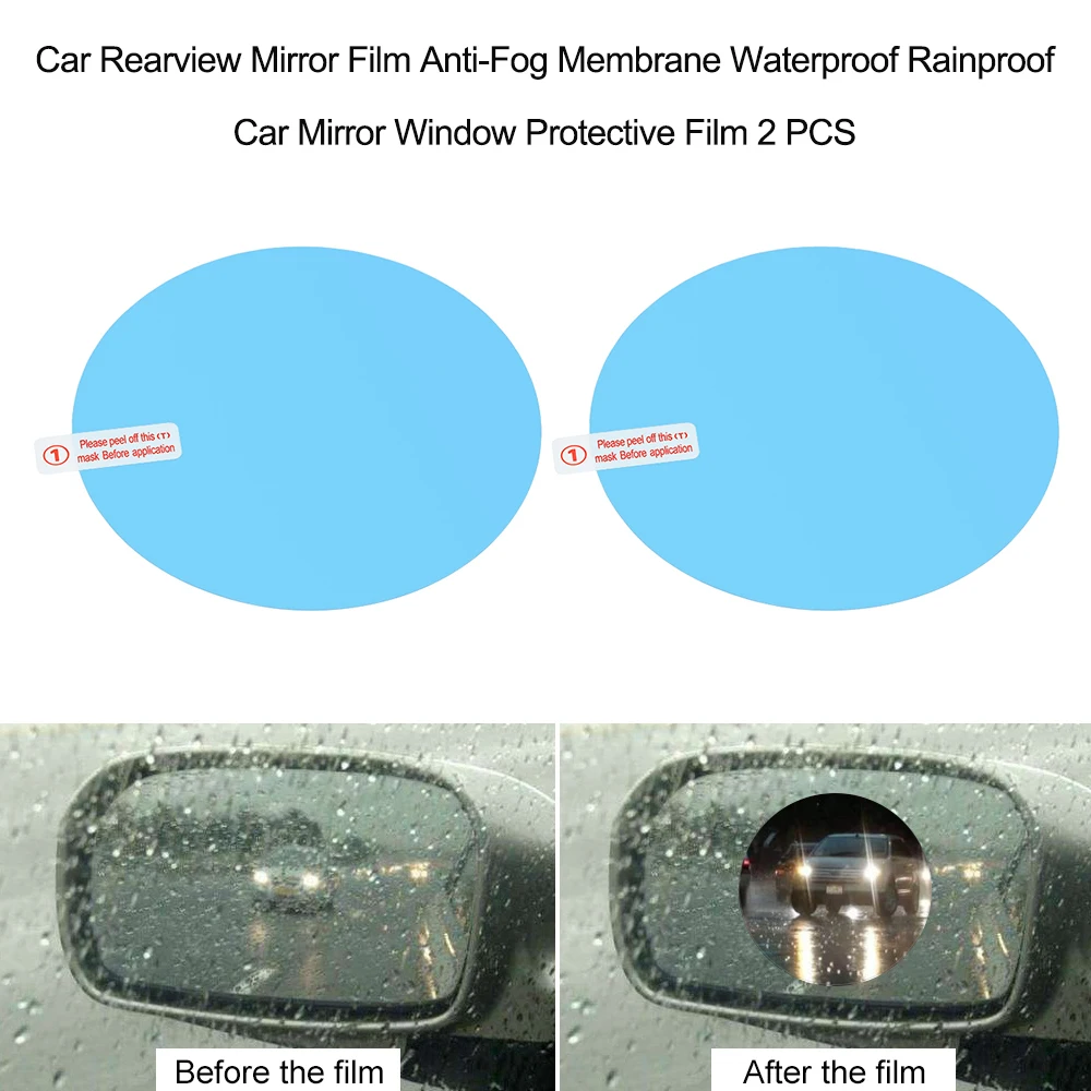 2 PCS Car Rearview Mirror Film Anti-Fog Membrane Waterproof Rainproof Car Mirror Window Protective Dimming Film Car-styling
2 PCS Car Rearview Mirror Film Anti-Fog Membrane Waterproof Rainproof Car Mirror Window Protective Dimming Film Car-styling