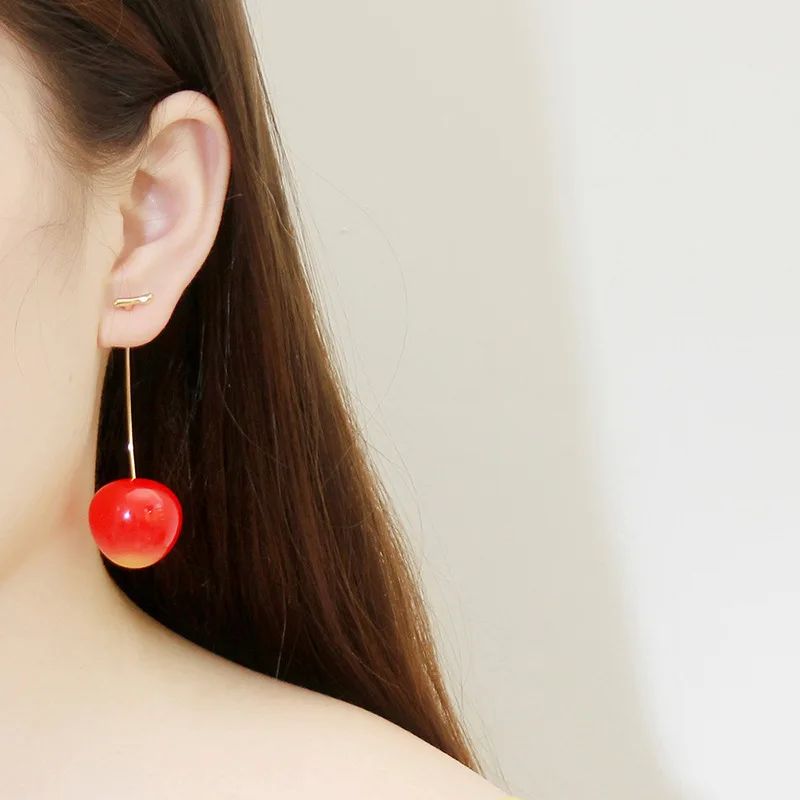 Personality Design Cute cherry Dangle Earrings Summer Beauty Girl Earring Fashion Jewelry Female Gift HK114
Personality Design Cute cherry Dangle Earrings Summer Beauty Girl Earring Fashion Jewelry Female Gift HK114
