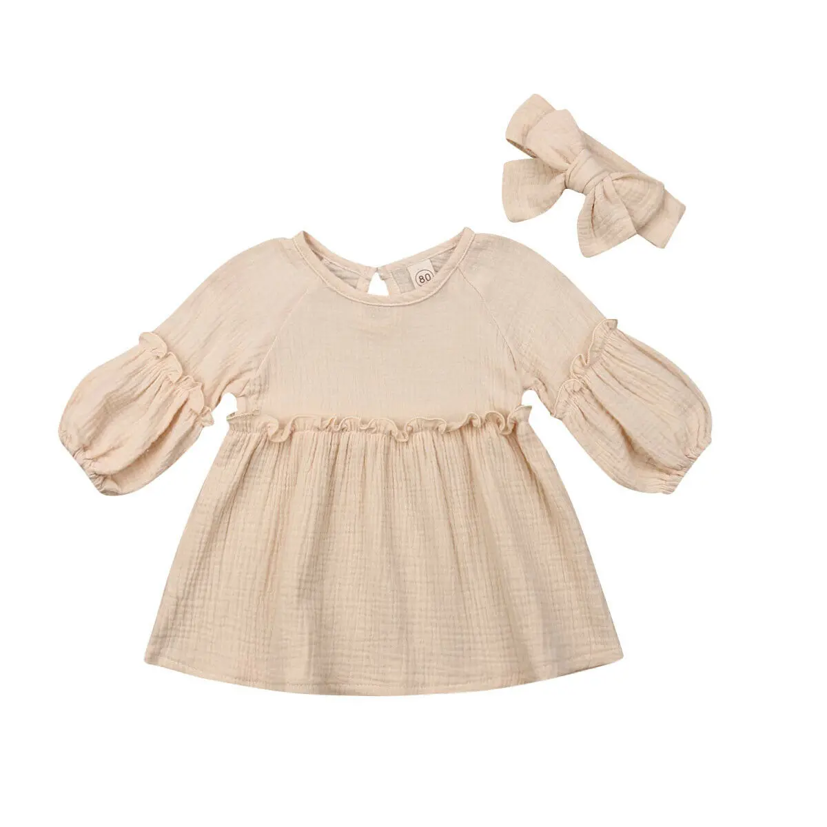 2019 Newest Style Toddler Girls Spring Summer Princess Kids Baby Solid Long Sleeve Dresses+Headband Outfits 1-4Years
2019 Newest Style Toddler Girls Spring Summer Princess Kids Baby Solid Long Sleeve Dresses+Headband Outfits 1-4Years