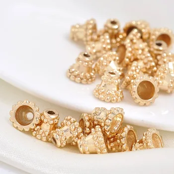10PCS 8MM 24K Champagne Gold Color Plated Brass Speaker Beads Caps High Quality Diy Jewelry Accessories 
10PCS 8MM 24K Champagne Gold Color Plated Brass Speaker Beads Caps High Quality Diy Jewelry Accessories