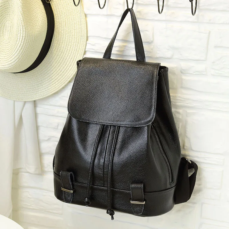 Leather shoulder bag new handmade backpack Korean influx of people solid shoulder bag
Leather shoulder bag new handmade backpack Korean influx of people solid shoulder bag