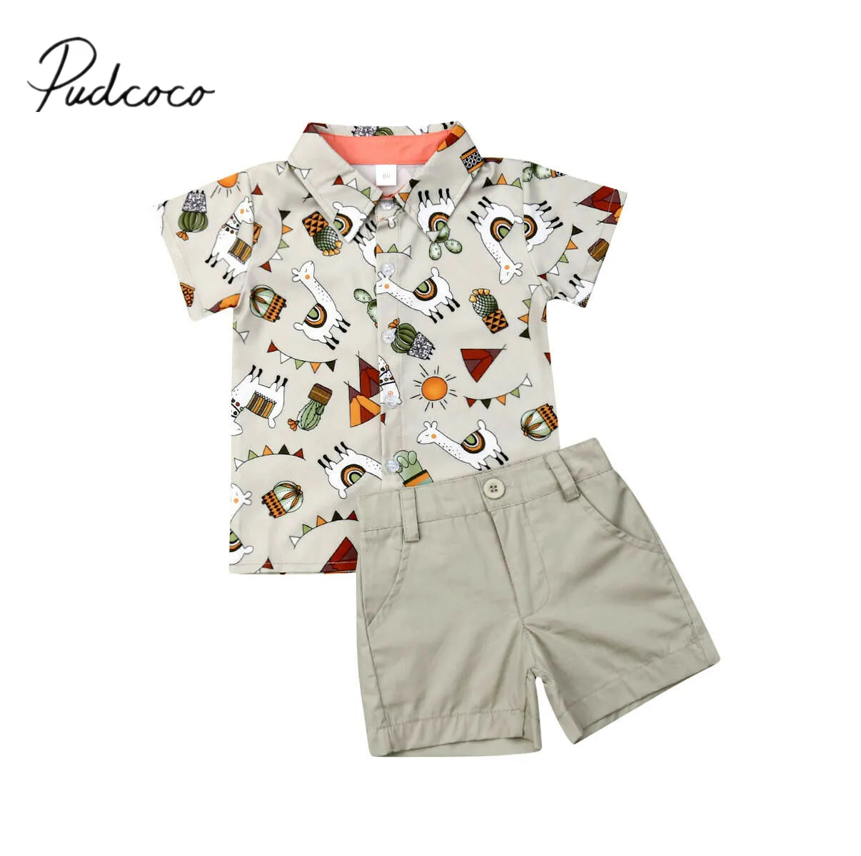 2019 Baby Summer Clothing Toddler Kids Baby Boy Alpaca Tops Shirt +Shorts Bottoms Gentleman Outfits Clothes 2PCS Set 1-5T
2019 Baby Summer Clothing Toddler Kids Baby Boy Alpaca Tops Shirt +Shorts Bottoms Gentleman Outfits Clothes 2PCS Set 1-5T