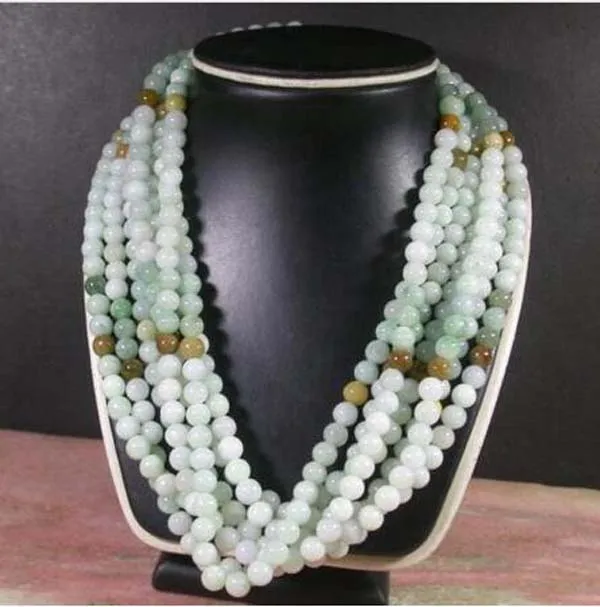 2pcs Green Yellow 100% Natural A JADE Jadeite Bead beads Necklace 21 inches
2pcs Green Yellow 100% Natural A JADE Jadeite Bead beads Necklace 21 inches