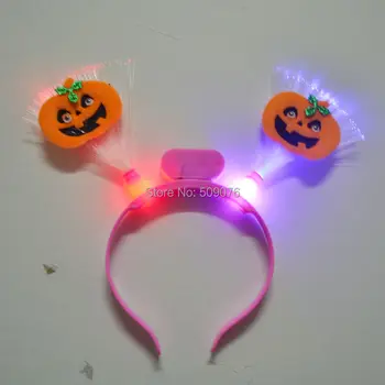 Free shipping 10pcs/lot led optical fibre headwear Light-Up pumpkin Headband LED Flashing Rave Braid Halloween Props 
Free shipping 10pcs/lot led optical fibre headwear Light-Up pumpkin Headband LED Flashing Rave Braid Halloween Props