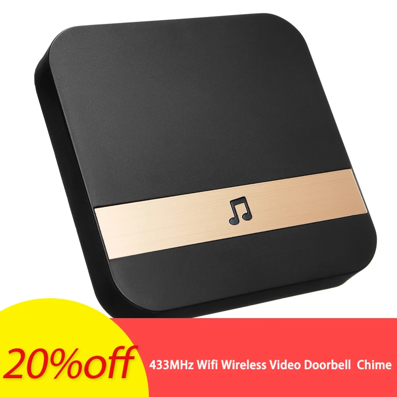 433MHz Wifi Wireless Smart Video Doorbell Chime Music Receiver Home Security Indoor Intercom Door Bell Receiver 10-110dB Sounds
433MHz Wifi Wireless Smart Video Doorbell Chime Music Receiver Home Security Indoor Intercom Door Bell Receiver 10-110dB Sounds