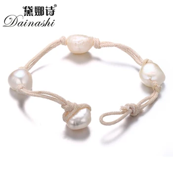 Dainashi 2019 new arrival natural baroque pearl bracelets jewelry chain leather for women Wedding Wristband Jewellery
Dainashi 2019 new arrival natural baroque pearl bracelets jewelry chain leather for women Wedding Wristband Jewellery