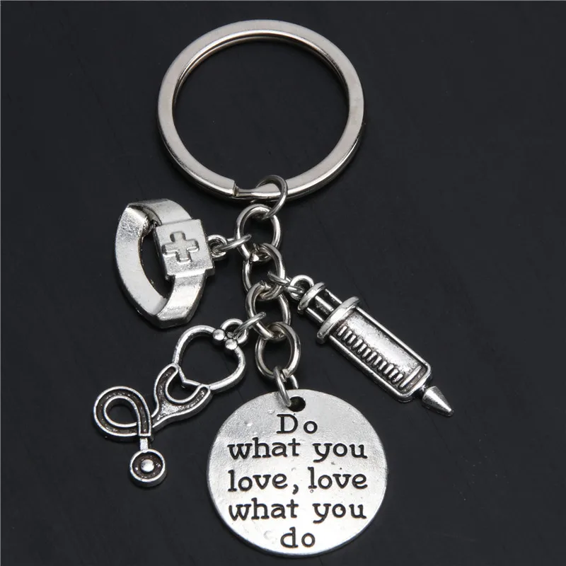 1pc Nurse Keychain Physician Assistant Key Chains Medical Keyring Stethoscope Syringe Charms Do What You Love Jewelry E2045
1pc Nurse Keychain Physician Assistant Key Chains Medical Keyring Stethoscope Syringe Charms Do What You Love Jewelry E2045