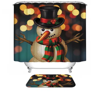 Modern Christmas Shower Curtain bath curtain polyester Fabric 3d WaterProof cartoon curtains for bathroom set hooks No Mat
Modern Christmas Shower Curtain bath curtain polyester Fabric 3d WaterProof cartoon curtains for bathroom set hooks No Mat