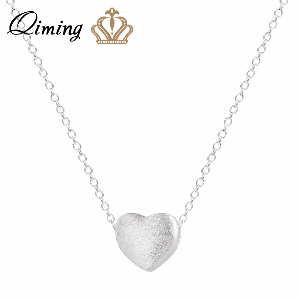 QIMING Women Love Heart Wedding Necklace Bride Girlfriend Gift Pendants&Necklaces Jewelry Collar de Plata Wholesale Jewelry
QIMING Women Love Heart Wedding Necklace Bride Girlfriend Gift Pendants&Necklaces Jewelry Collar de Plata Wholesale Jewelry