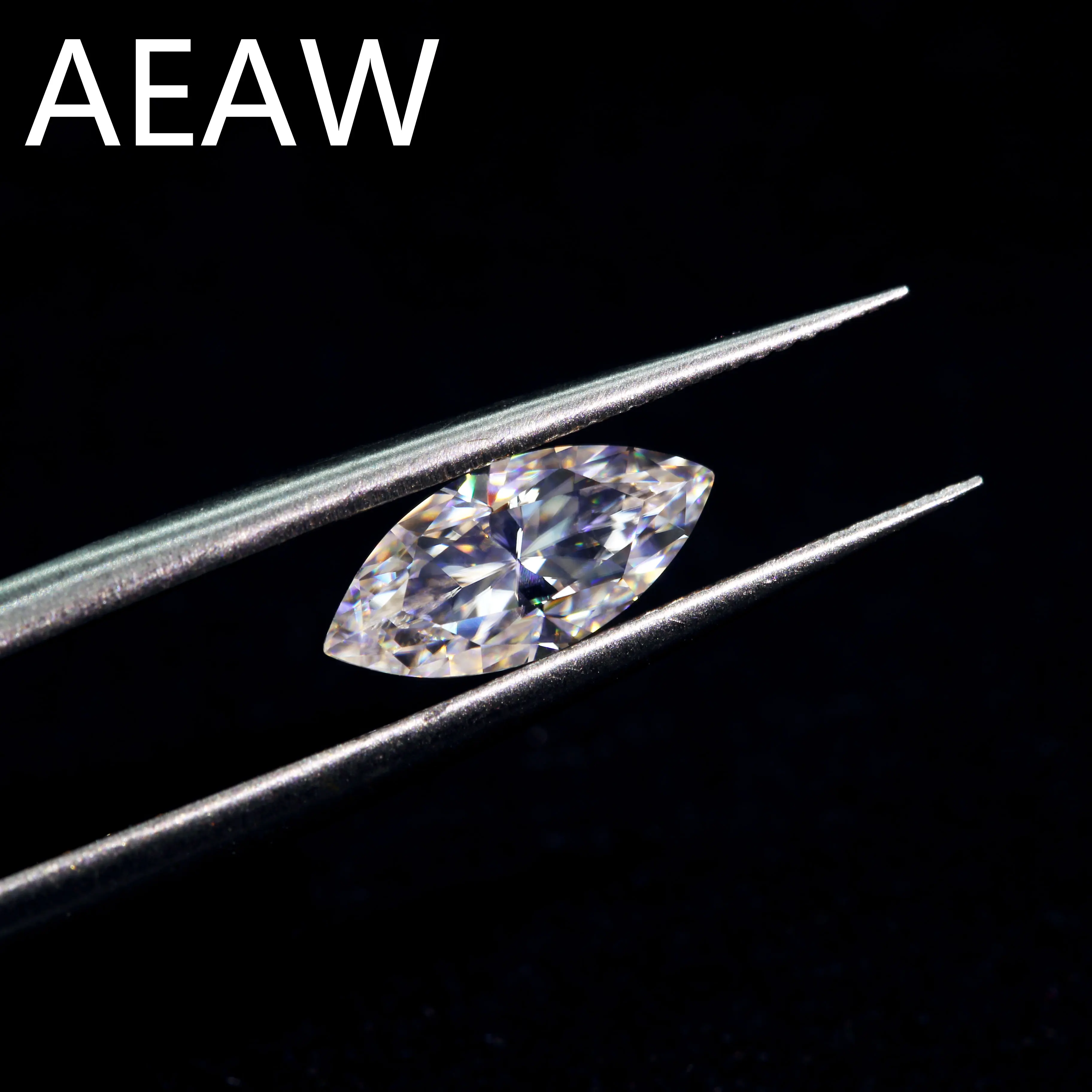 Свободный Камень 1ct карат 5х10 мм Маркиза Cut EF цвет похож на Charles Colvard Moissanite отличное