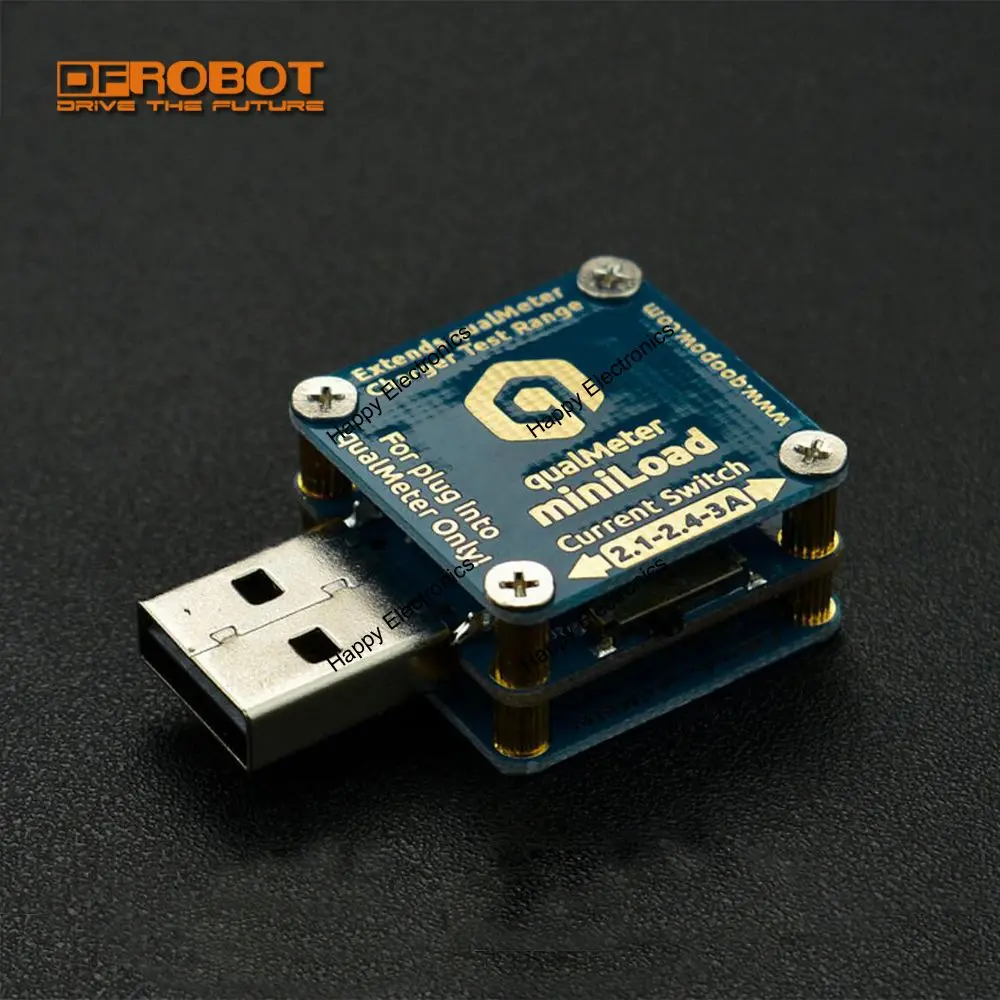 DFRobot USB Cable and Charger Tester QualMeter miniLoad extending qualmeter Basic test 2.1 / 2.4 / 3A output of the USB charger
DFRobot USB Cable and Charger Tester QualMeter miniLoad extending qualmeter Basic test 2.1 / 2.4 / 3A output of the USB charger