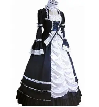 (LD018) Long Sleeve Gothic Lolita Southern Bell Dress Gothic Victorian Ball Gown Fancy Dress Prom Halloween Party Costume
(LD018) Long Sleeve Gothic Lolita Southern Bell Dress Gothic Victorian Ball Gown Fancy Dress Prom Halloween Party Costume