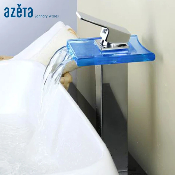 LED High Waterfall 3 Color Change Square Basin Tap Bathroom Single Handle Cold and Hot Water Basin Faucet MK-LD2101K
LED High Waterfall 3 Color Change Square Basin Tap Bathroom Single Handle Cold and Hot Water Basin Faucet MK-LD2101K