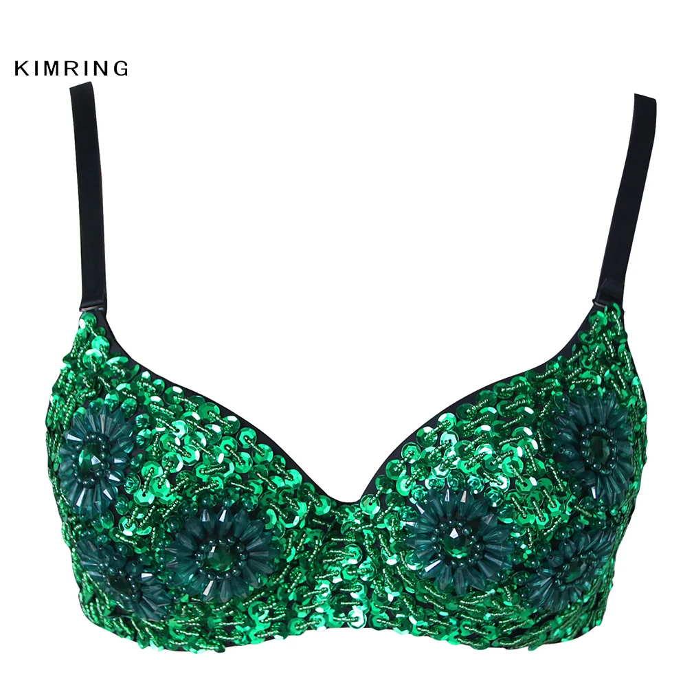 Kimring Fashion Sequins Embellished Chrysanthemum Bra Sexy Women's Green Punk Rock Bra Push Up Bras Clubwear
Kimring Fashion Sequins Embellished Chrysanthemum Bra Sexy Women's Green Punk Rock Bra Push Up Bras Clubwear