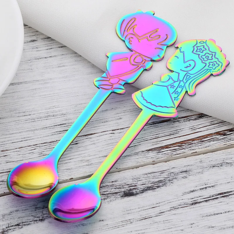 2PC Creative coffee spoon Cute Spoon Stainless Steel lover Spoon Girl Flatware Coffee Kitchen Gadget Gift for Valentine's Day
2PC Creative coffee spoon Cute Spoon Stainless Steel lover Spoon Girl Flatware Coffee Kitchen Gadget Gift for Valentine's Day