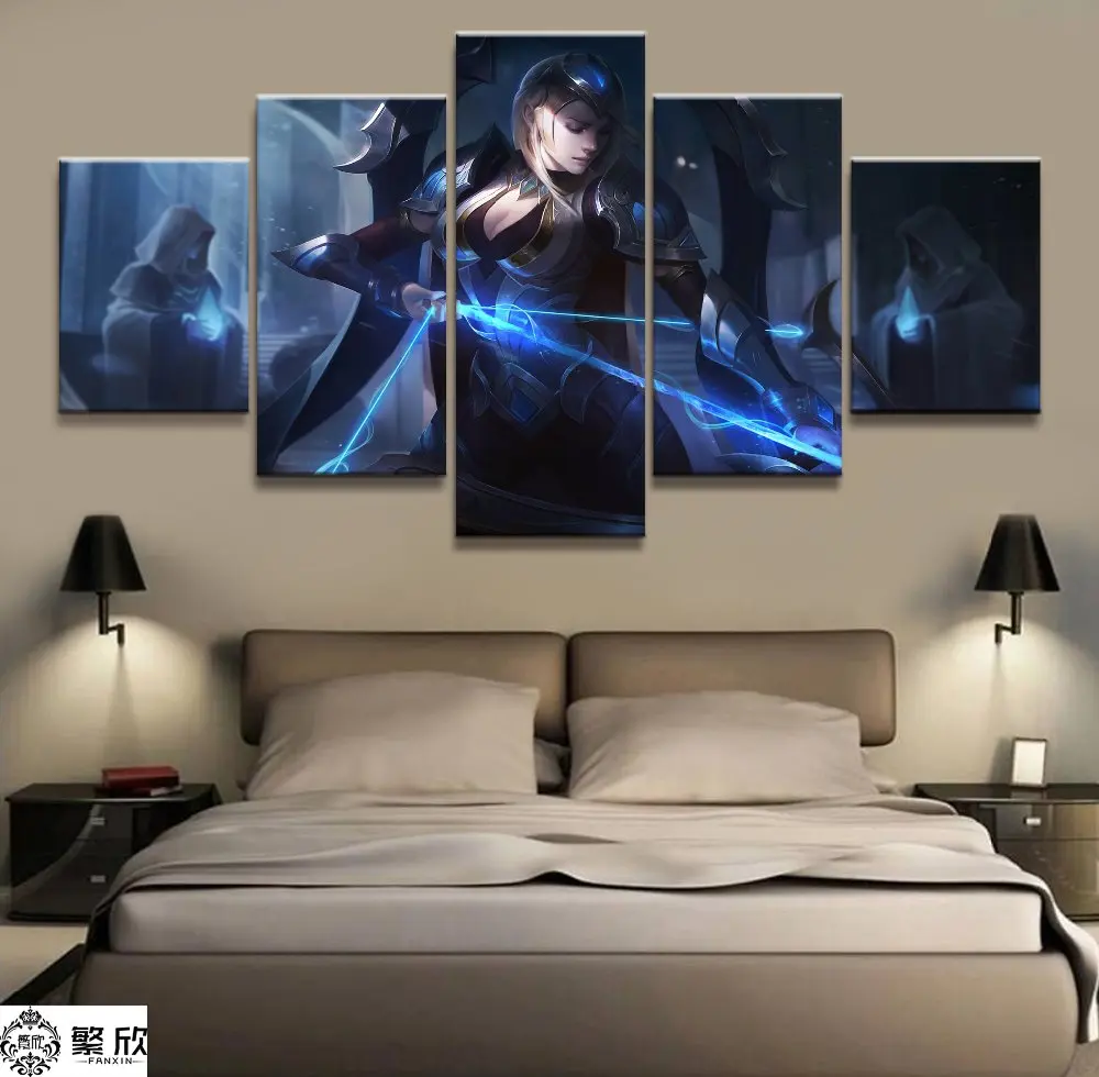 5 Panel LOL League of Legends Ashe Game Canvas Printed Painting For Living Wall Art Home Decor HD Picture Artworks Poster
5 Panel LOL League of Legends Ashe Game Canvas Printed Painting For Living Wall Art Home Decor HD Picture Artworks Poster
