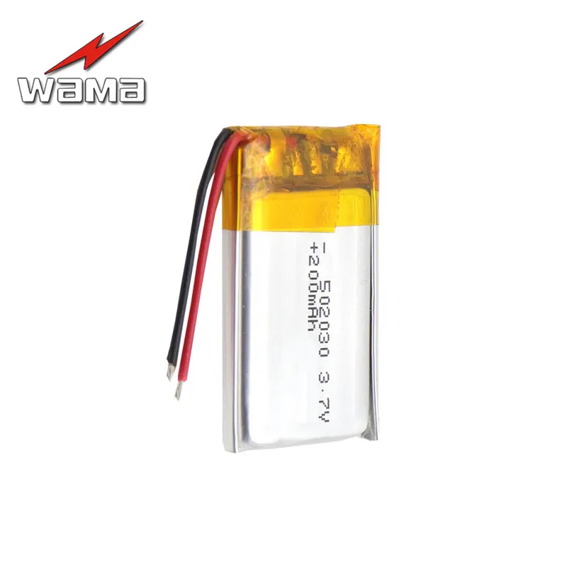 4x Wama 503030 200mAh Li-Polymer Over-Charging Protected 3.7V Rechargeable Batteries for Bluetooth Smart Wrist Band GPS DVR
4x Wama 503030 200mAh Li-Polymer Over-Charging Protected 3.7V Rechargeable Batteries for Bluetooth Smart Wrist Band GPS DVR