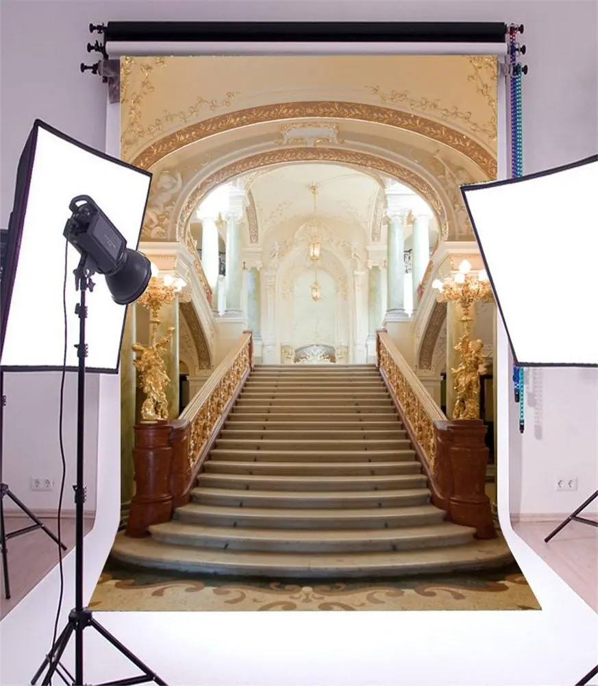 Photography Backdrop Castle Interior Luxurious Palace Stair Droplight European Archiculture Staircase Photo Background
Photography Backdrop Castle Interior Luxurious Palace Stair Droplight European Archiculture Staircase Photo Background