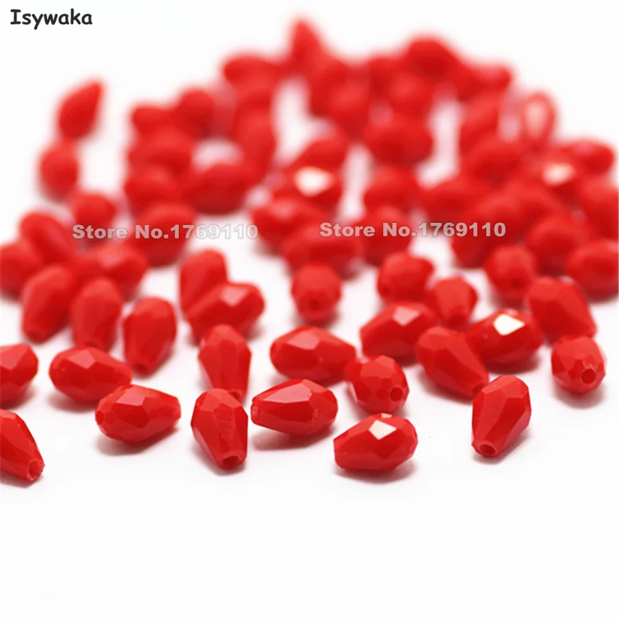Isywaka 100pcs Non-hyaline Red Color Faceted Teardrop Beads Austria Crystal Bead Waterdrop Beads Loose Spacer Bead,3x5mm
Isywaka 100pcs Non-hyaline Red Color Faceted Teardrop Beads Austria Crystal Bead Waterdrop Beads Loose Spacer Bead,3x5mm