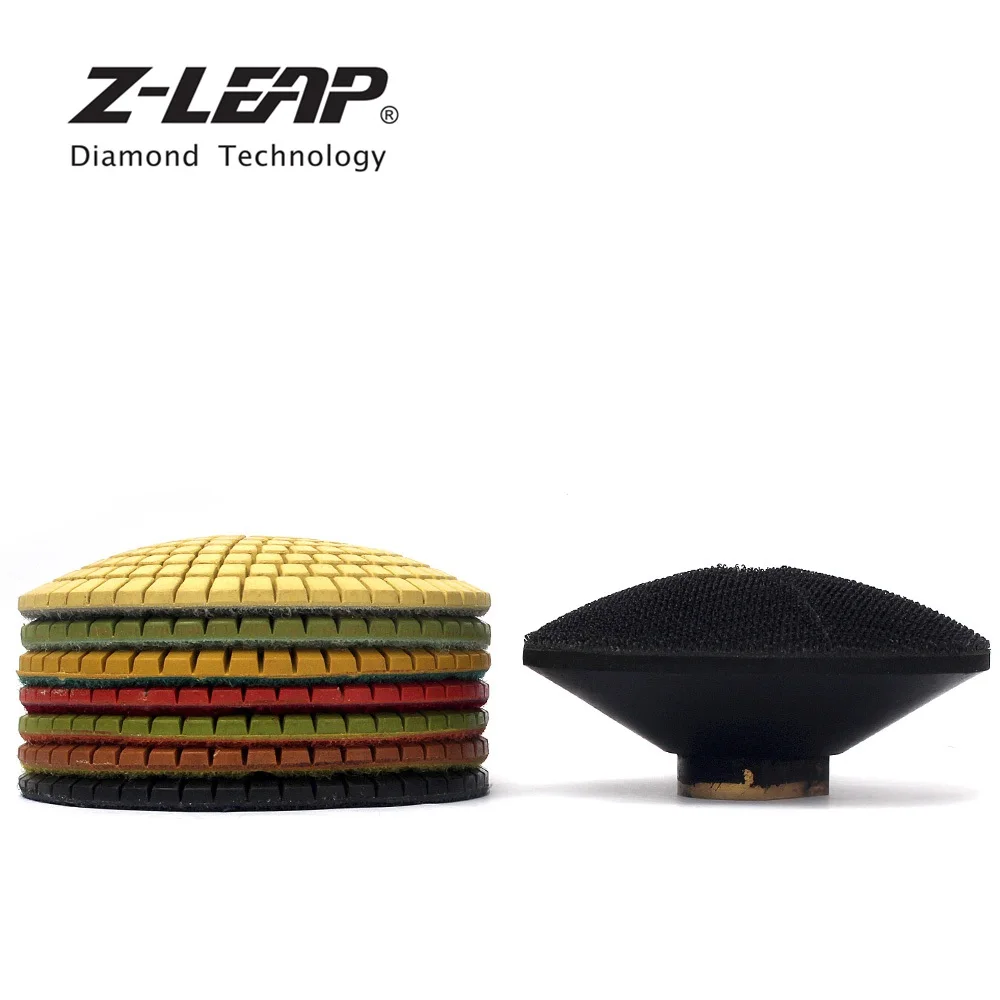Z-LEAP 7pcs/Set 4 Inch Convex Wet Diamond Polishing Pads With M14 Or 5/8-11 Rubber Backer 100mm Bowl Shaped Sanding Disc
Z-LEAP 7pcs/Set 4 Inch Convex Wet Diamond Polishing Pads With M14 Or 5/8-11 Rubber Backer 100mm Bowl Shaped Sanding Disc