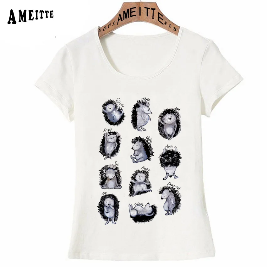 AMEITTE New Summer Women's Tops Hedgehogs Days Printed T-Shirt Funny Animal Design Women Vintage T Shirt Cute Girl Tees
AMEITTE New Summer Women's Tops Hedgehogs Days Printed T-Shirt Funny Animal Design Women Vintage T Shirt Cute Girl Tees