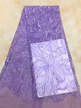 African Tulle Lace Fabric 2018 African French Lace Fabric High Quality With Purple Sequins Nigerian Embroidery Tulle French Lace
African Tulle Lace Fabric 2018 African French Lace Fabric High Quality With Purple Sequins Nigerian Embroidery Tulle French Lace