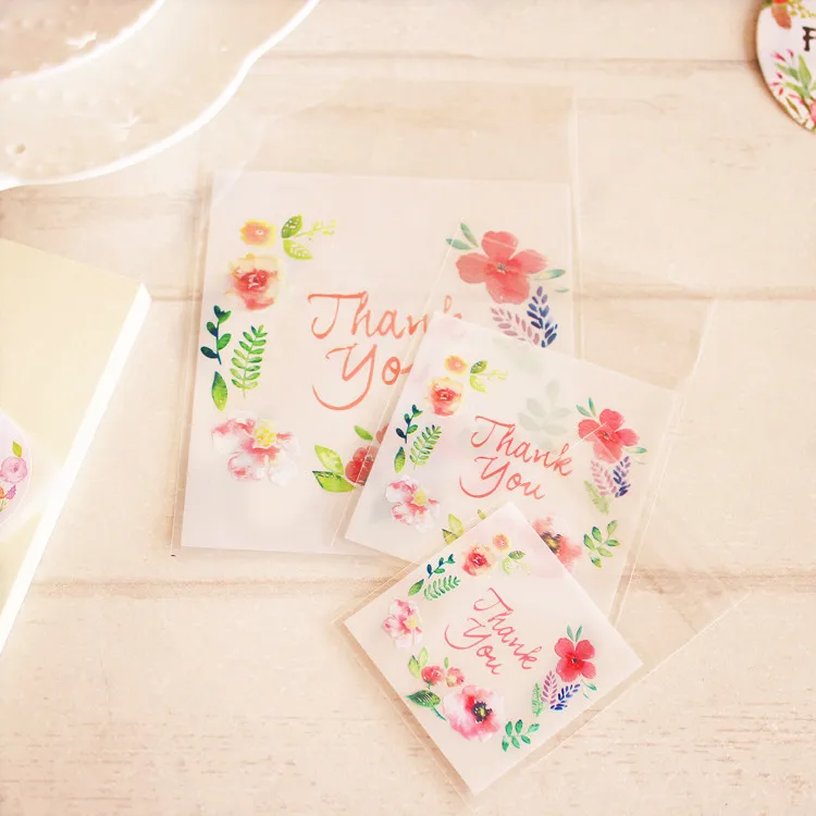 100 Pcs, 4 Sizes Pink Flower Self adhesive Cookie Candy Baking Plastic Packaging Bag, Thank you Printed Gift Bag
100 Pcs, 4 Sizes Pink Flower Self adhesive Cookie Candy Baking Plastic Packaging Bag, Thank you Printed Gift Bag
