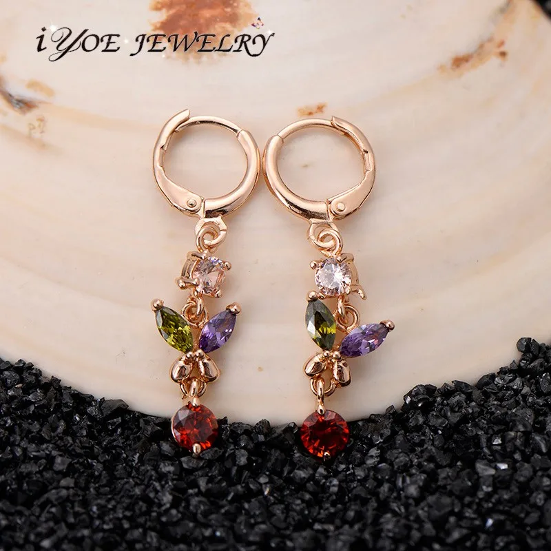 IYOE Luxury Multicolor Crystal Drop Earrings For Women Bohemian Gold-color Dangle Piercing Earring Wedding Jewelry Hot Sale
IYOE Luxury Multicolor Crystal Drop Earrings For Women Bohemian Gold-color Dangle Piercing Earring Wedding Jewelry Hot Sale